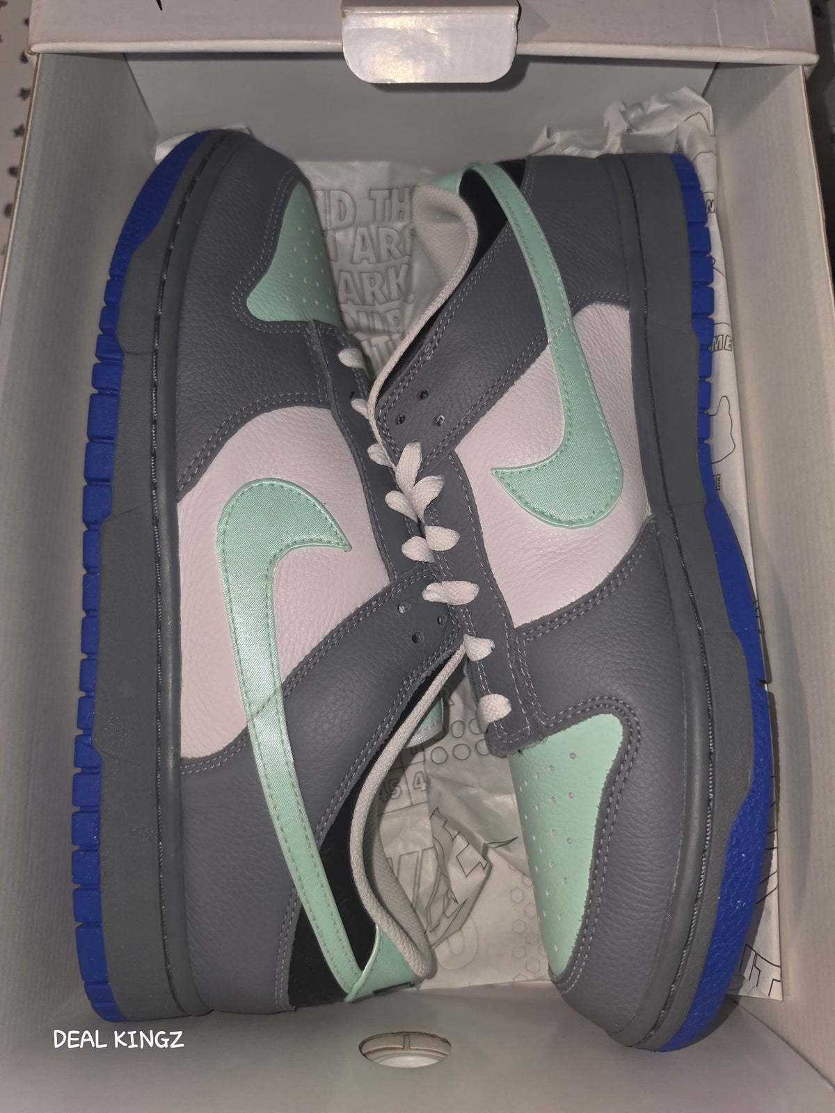 Nike By You Dunk Low Custom "by Ronald" Purple Pink Blue Men's 12 New — Yellow #13