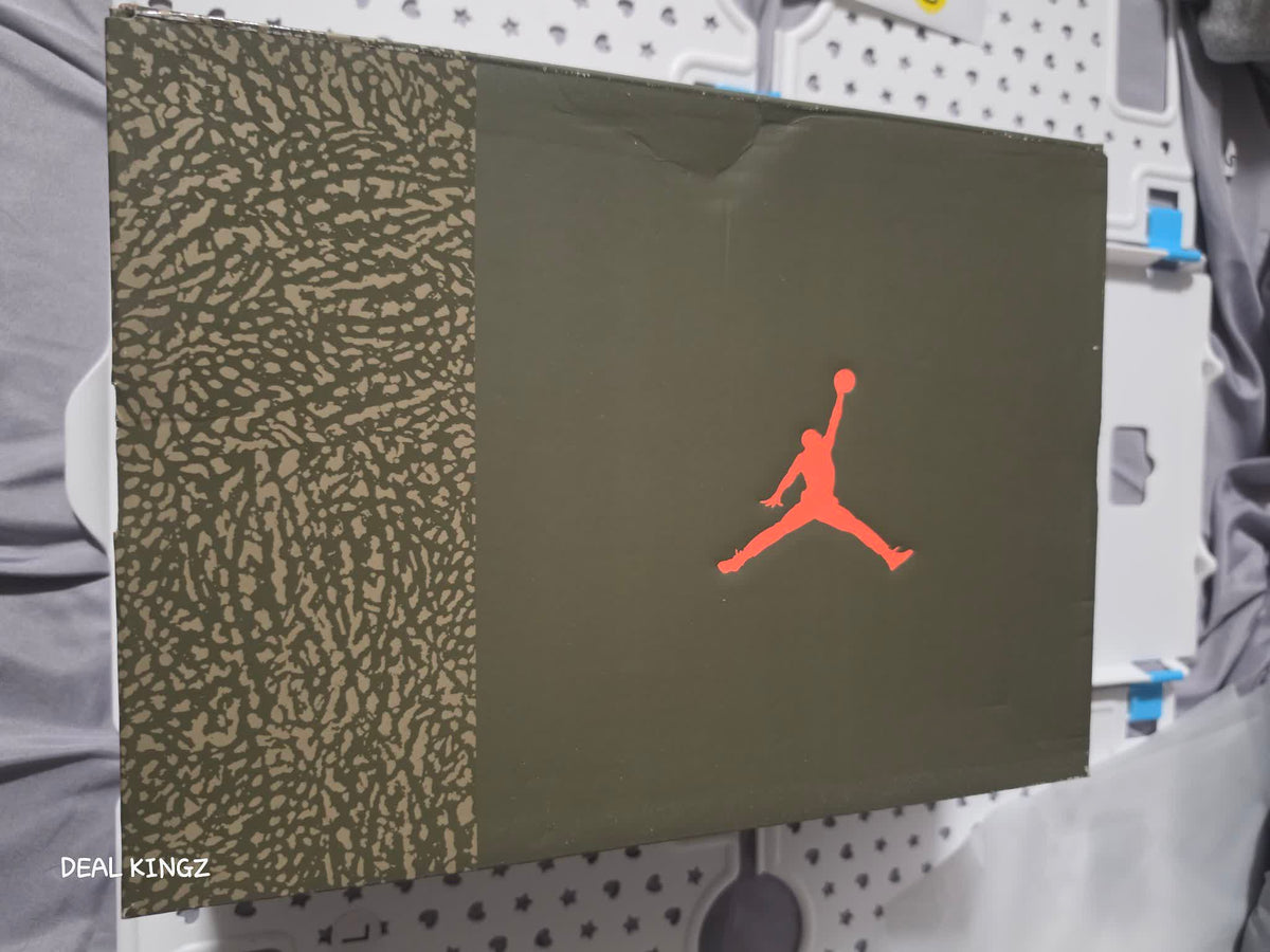 Jordan 3 Retro Medium Olive Men's 12 New Yellow #18
