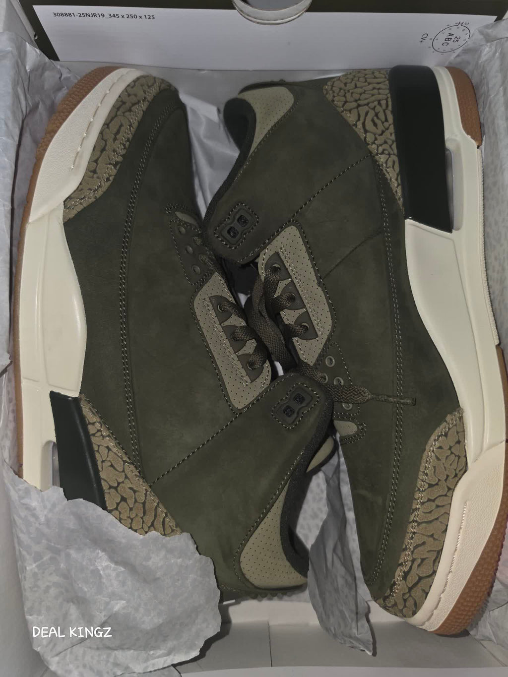 Jordan 3 Retro Medium Olive Men's 12 New Yellow #18