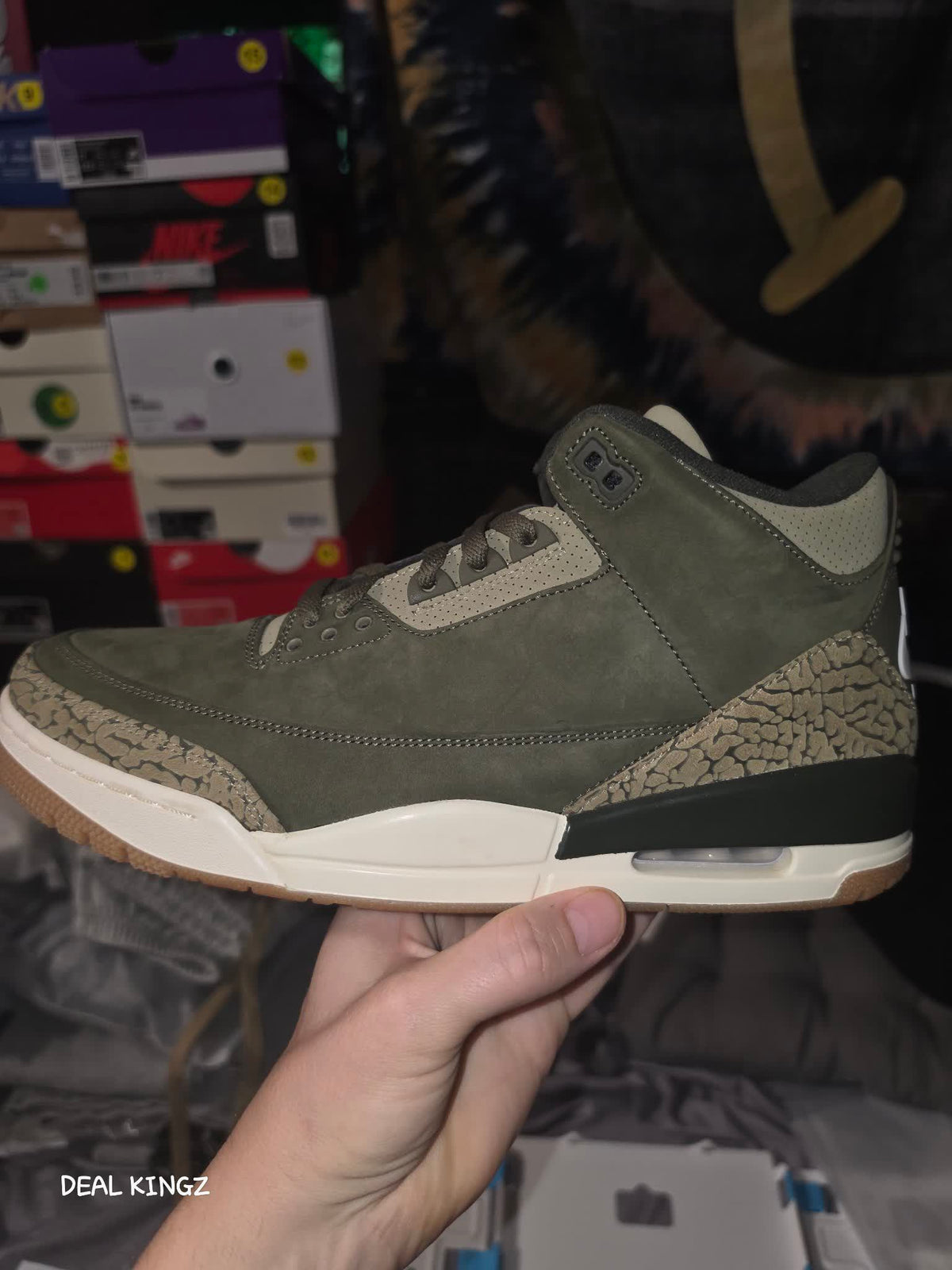 Jordan 3 Retro Medium Olive Men's 12 New Yellow #18