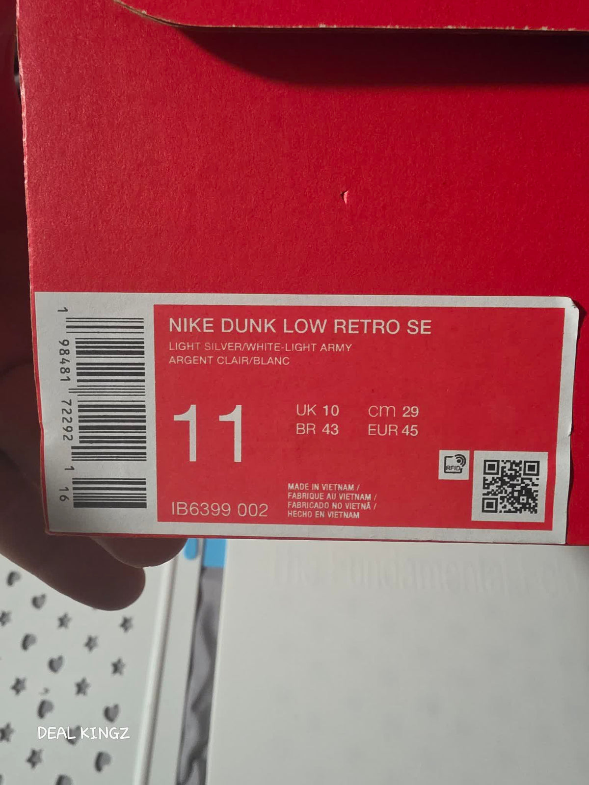 Nike Dunk Low Retro SE Gum Pack Olive Men's 11 New Yellow #25