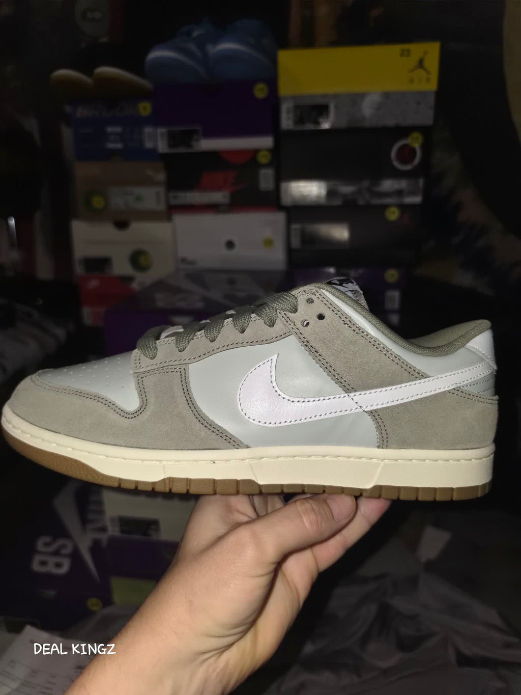 Nike Dunk Low Retro SE Gum Pack Olive Men's 11 New Yellow #25