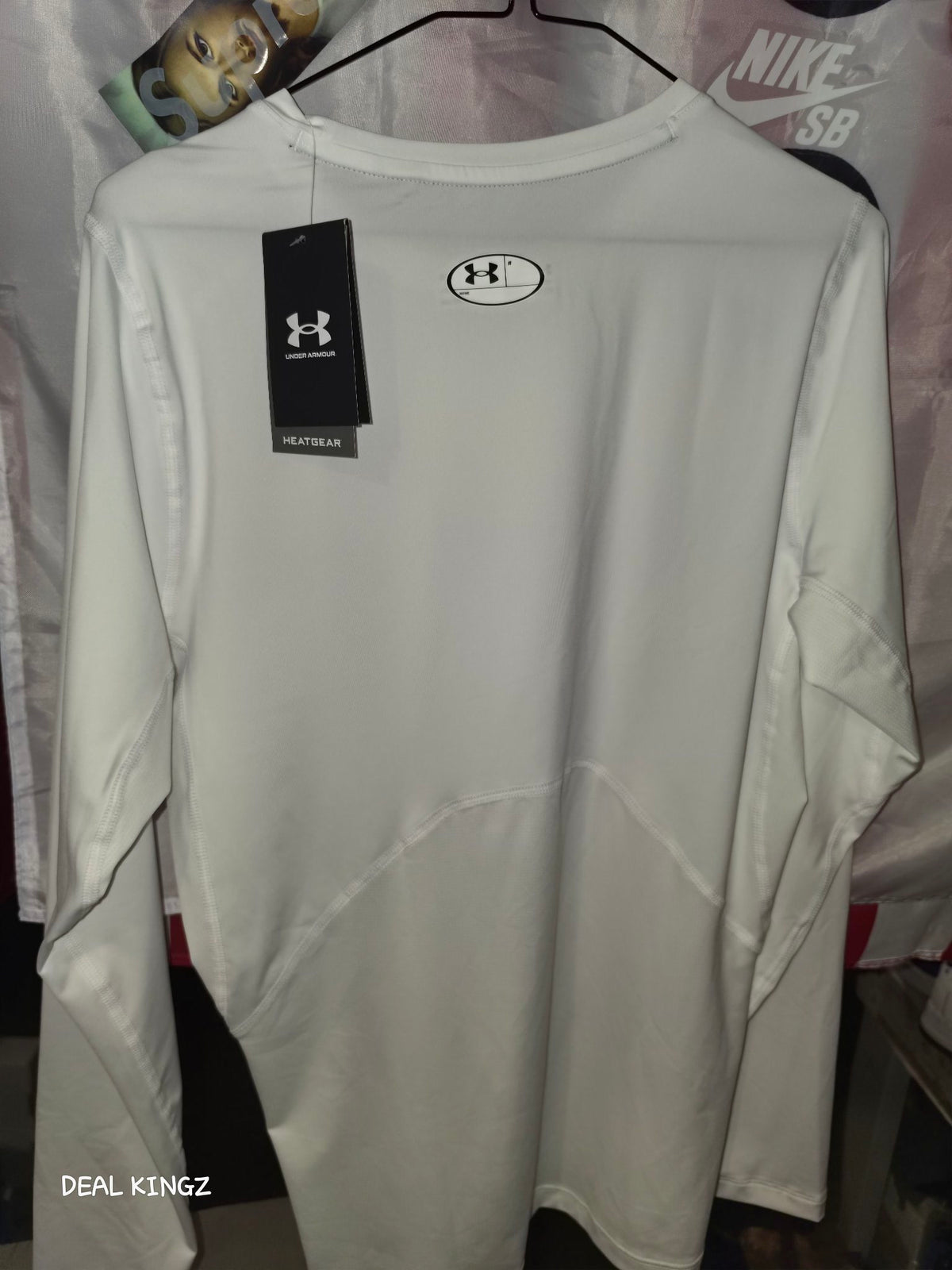 Under Armour HeatGear Long Sleeve White Men's Size XL New with Tags