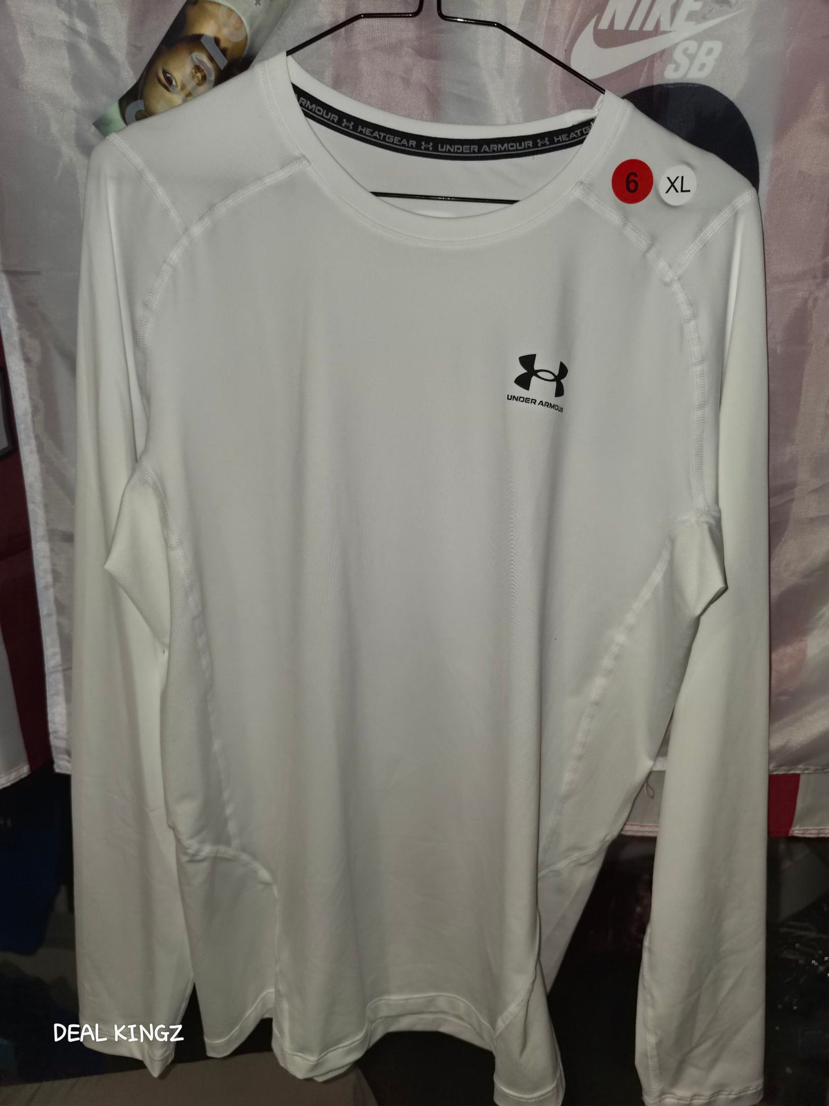 Under Armour HeatGear Long Sleeve White Men's Size XL New with Tags