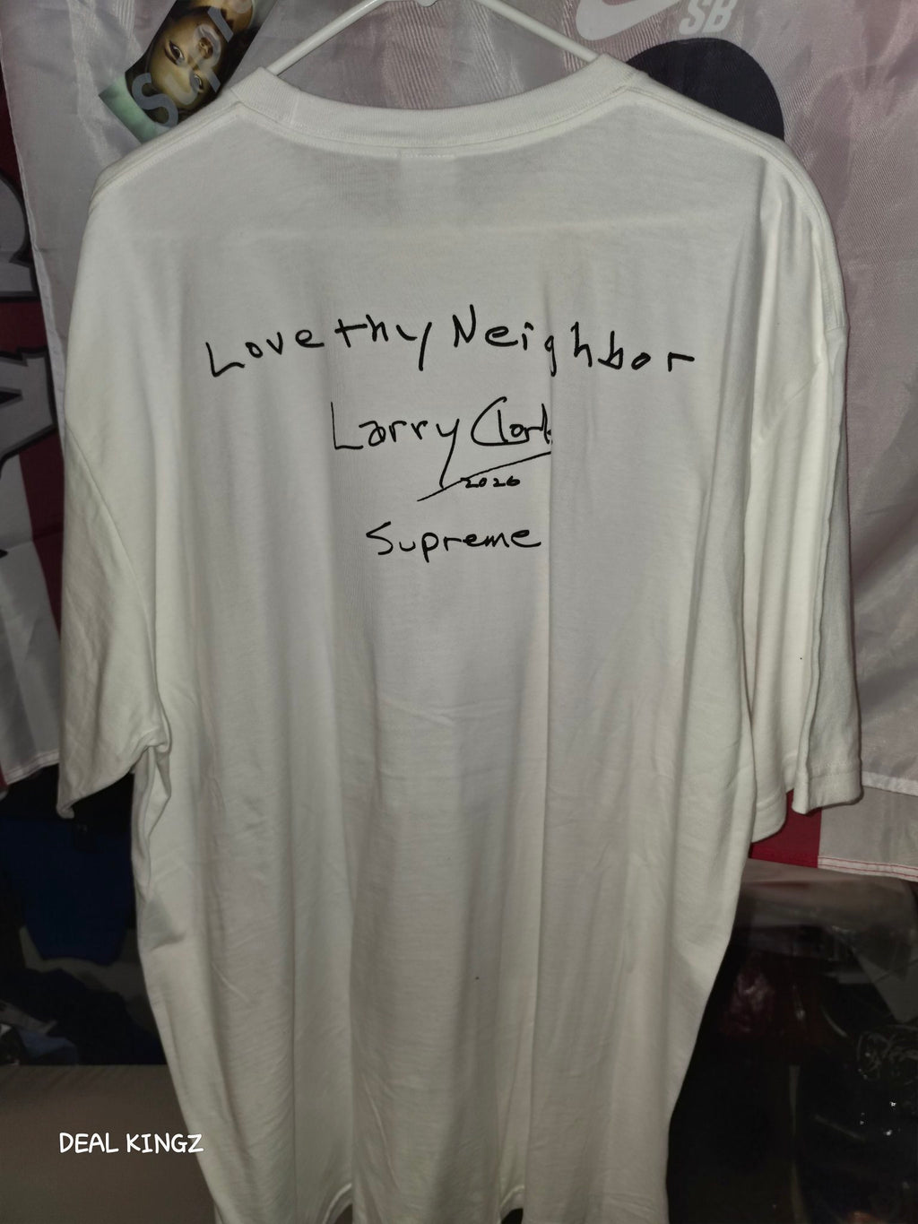 Supreme x Larry Clark Neighbor Tee – White, Size XXL
