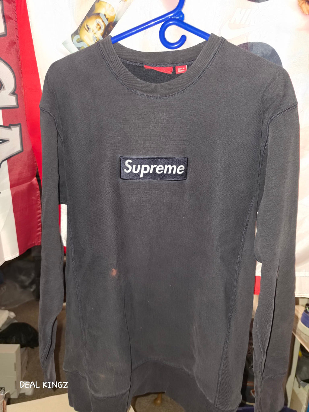 Supreme Box Logo Crewneck Navy L