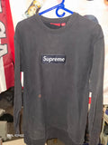 Supreme Box Logo Crewneck Navy L
