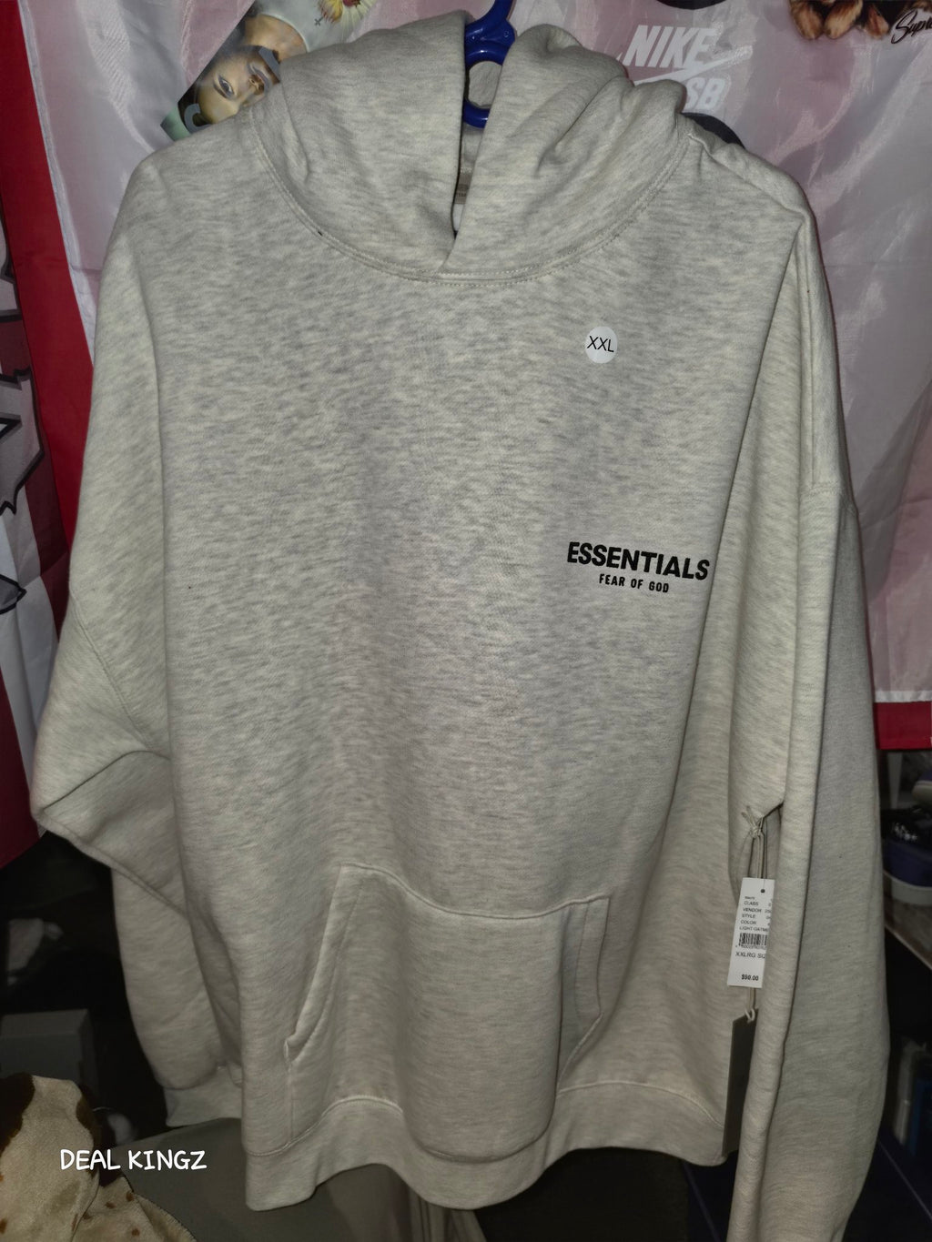 Fear of God Essentials Pullover Hoodie Light Oatmeal XXL