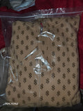 Supreme God Over Money Zip Up Hooded Sweatshirt Tan XXL FW26 New With Tags