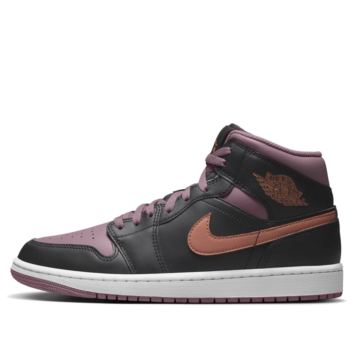 Jordan 1 Mid SE – Black/Sky J Mauve, Size 8.5