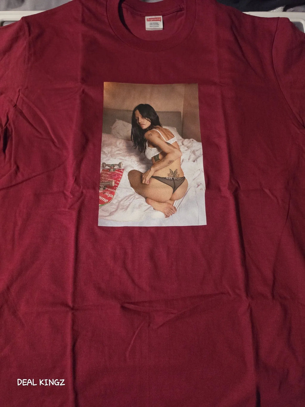 Supreme x Larry Clark Neighbor Tee – Cardinal, Size M