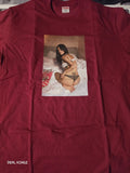 Supreme x Larry Clark Neighbor Tee – Cardinal, Size M