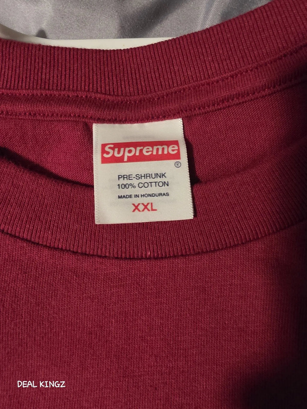 Supreme x Larry Clark Neighbor Tee – Cardinal, Size XXL