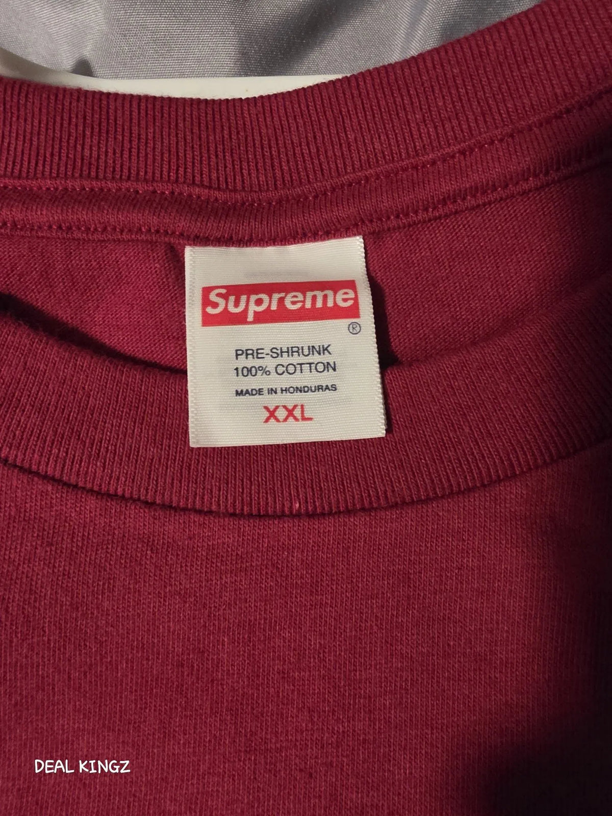 Supreme x Larry Clark Neighbor Tee – Cardinal, Size XXL