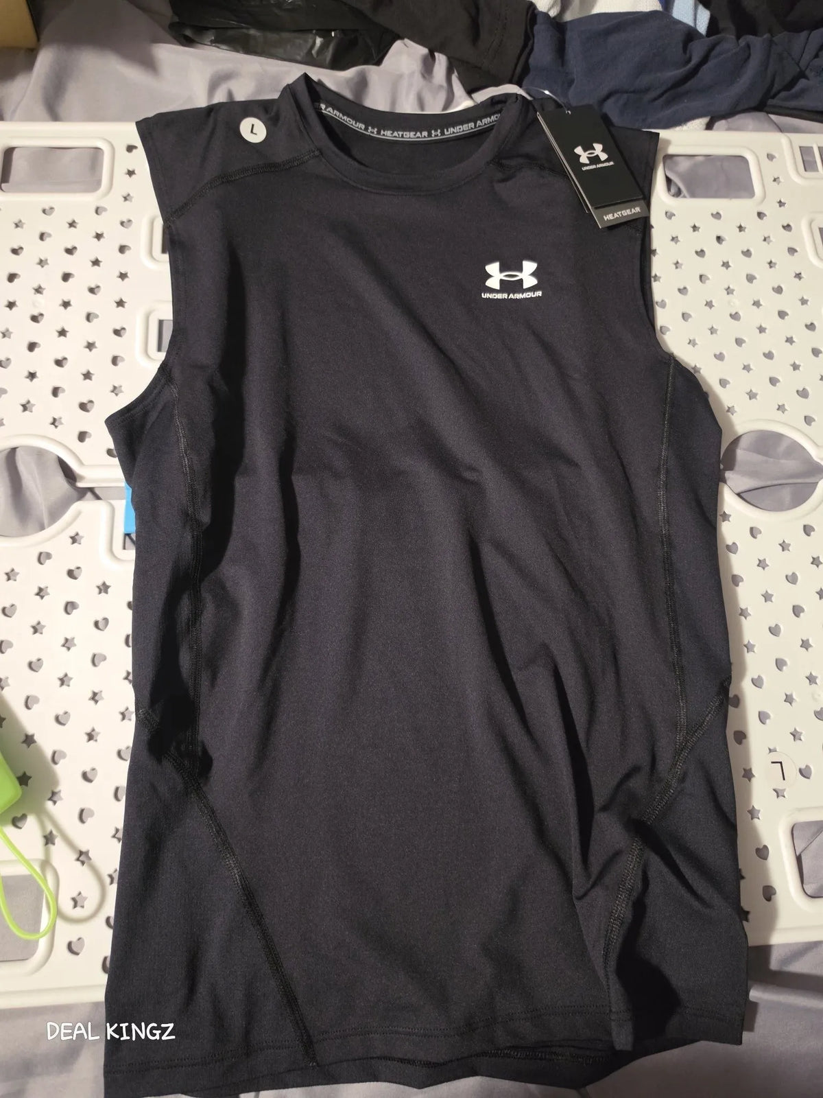 Under Armour HeatGear Sleeveless Shirt – Black, Size L