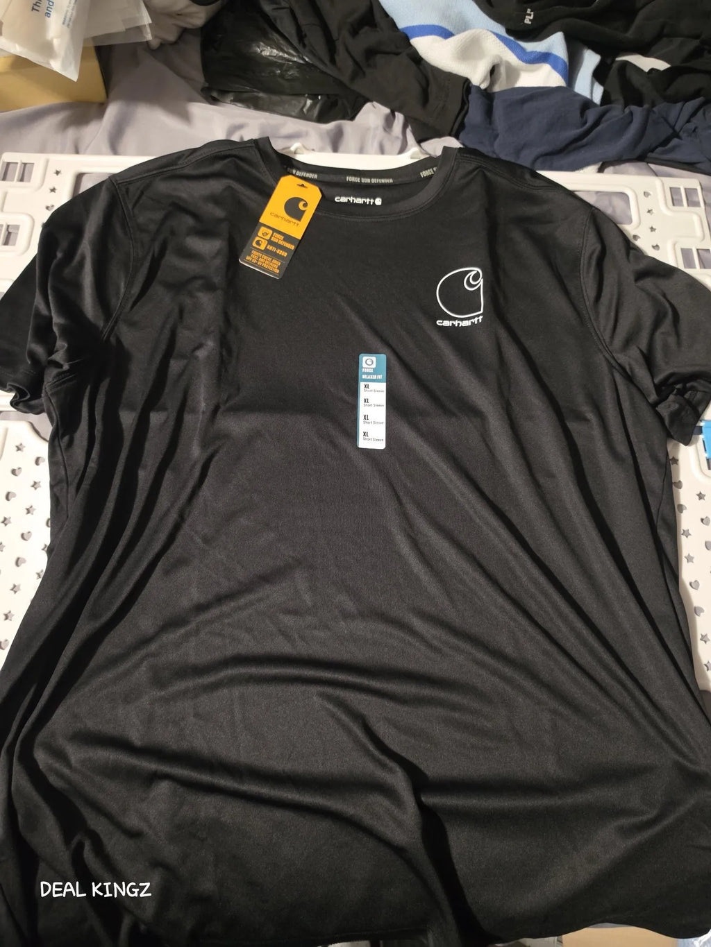 Carhartt Force Sun Defender Tee – Black, Size XL