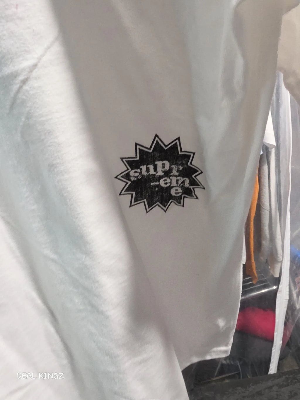 Supreme God Save The USA Tee – White, Size XL