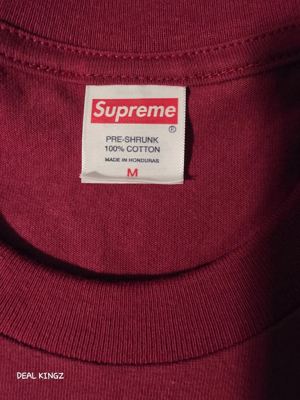 Supreme x Larry Clark Neighbor Tee – Cardinal, Size M