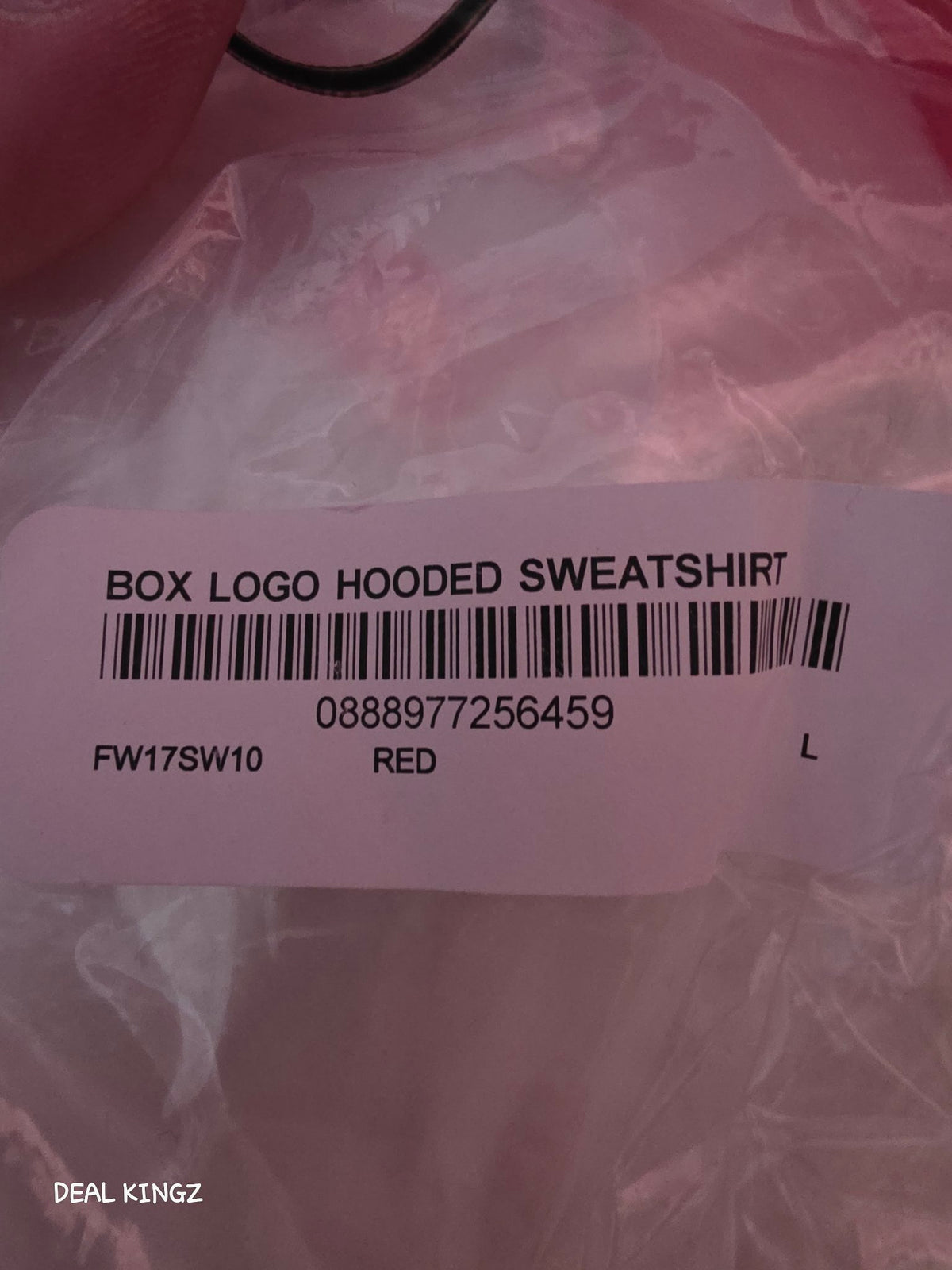 Supreme Box Logo Hooded Sweatshirt FW17 Red L New