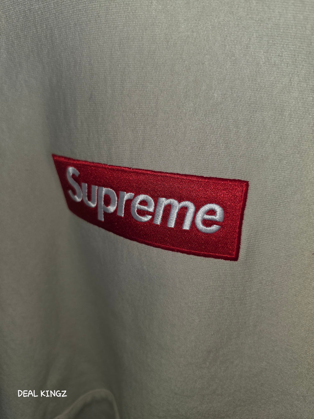 Supreme Box Logo Hooded Sweatshirt FW24 Stone L New