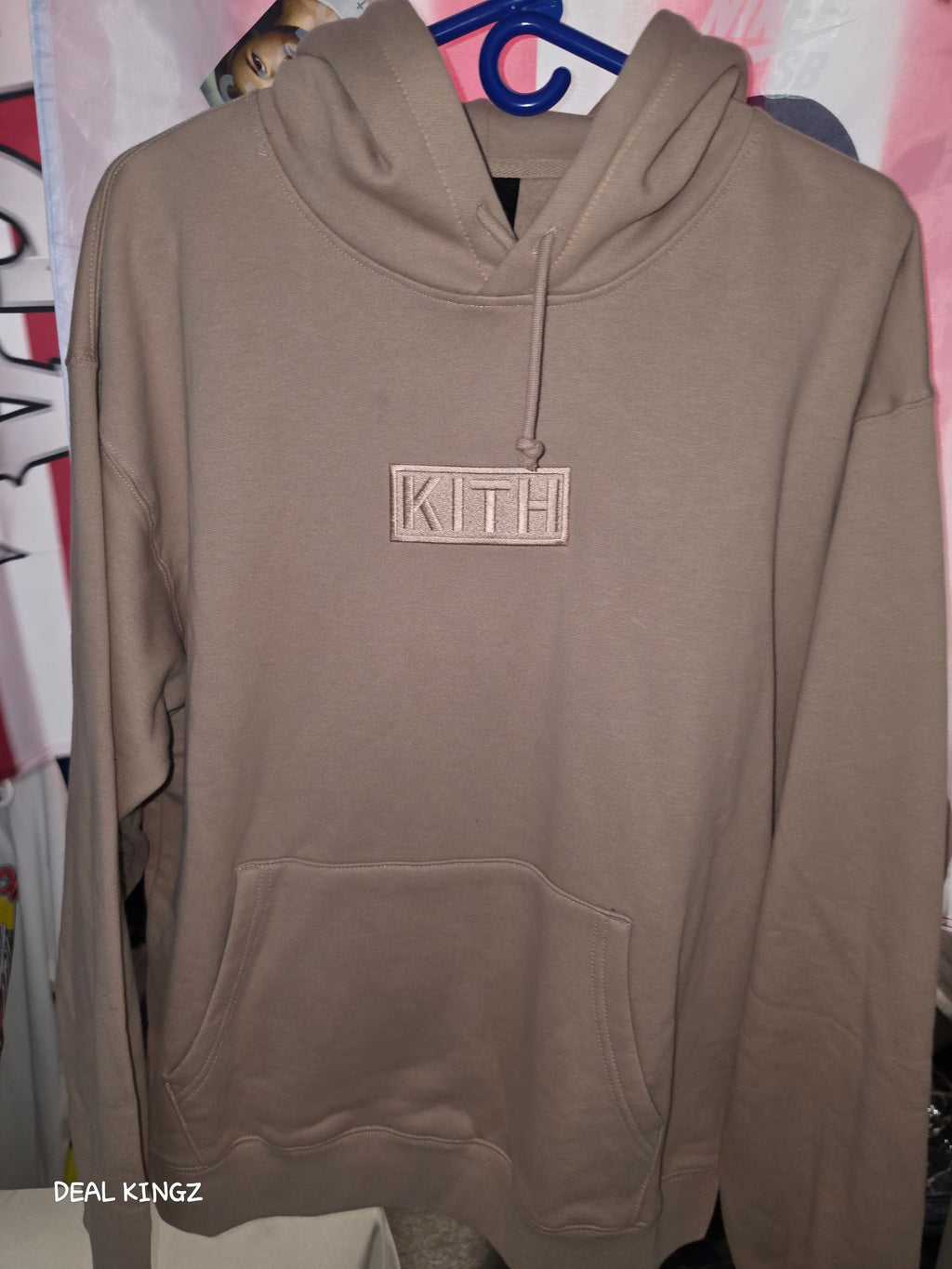 Kith Classic Logo Williams II Hoodie FW18 Tan XL New