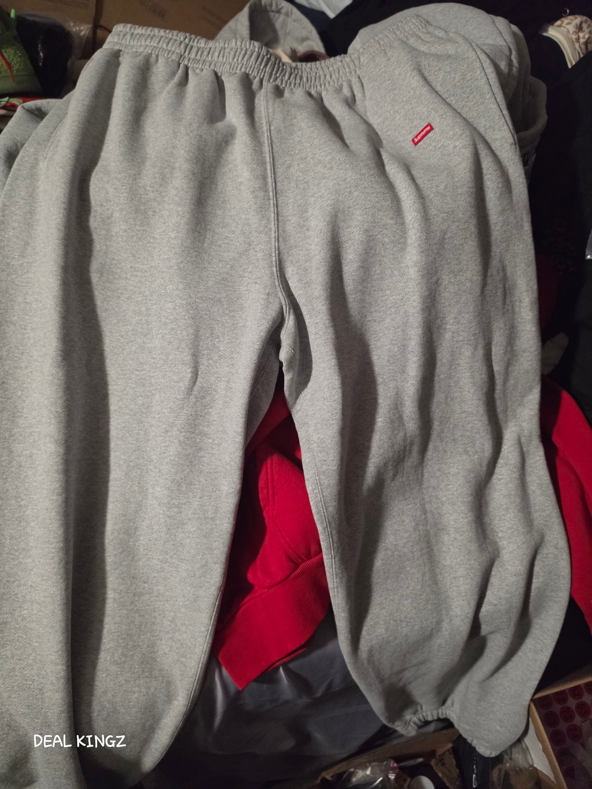 Supreme Small Box Sweatpant FW25 Heather Grey XXL New