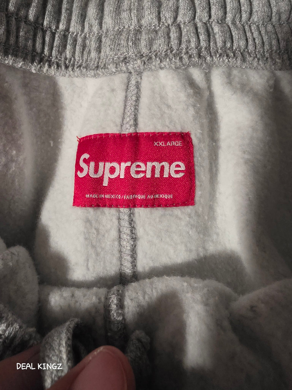 Supreme Small Box Sweatpant FW25 Heather Grey XXL New