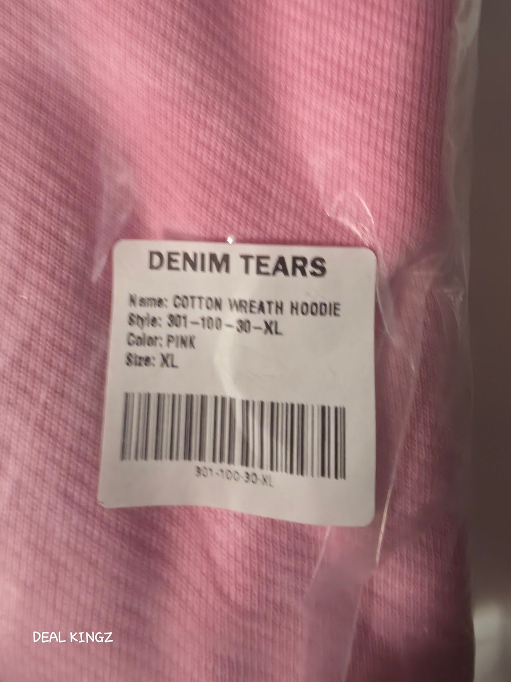 Denim Tears Cotton Wreath Hoodie Pink XL