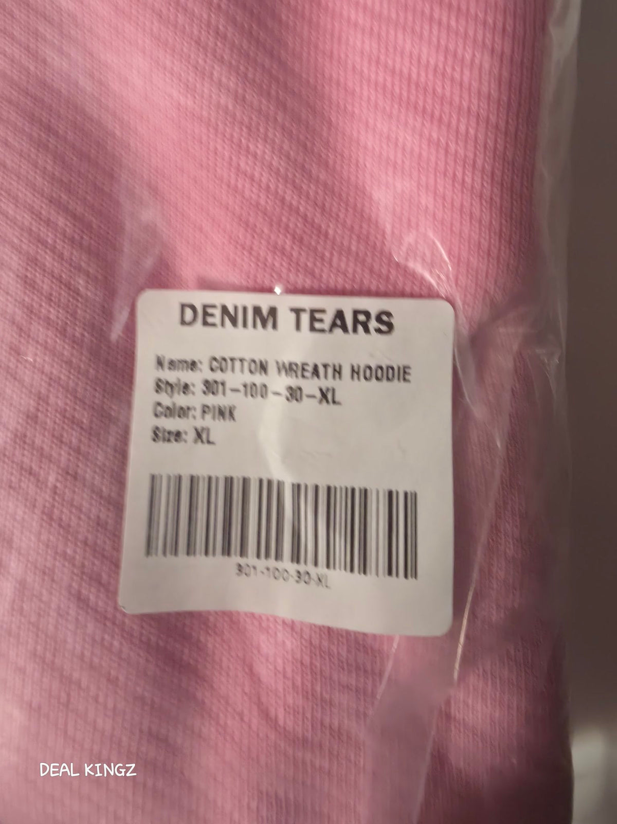 Denim Tears Cotton Wreath Hoodie Pink XL