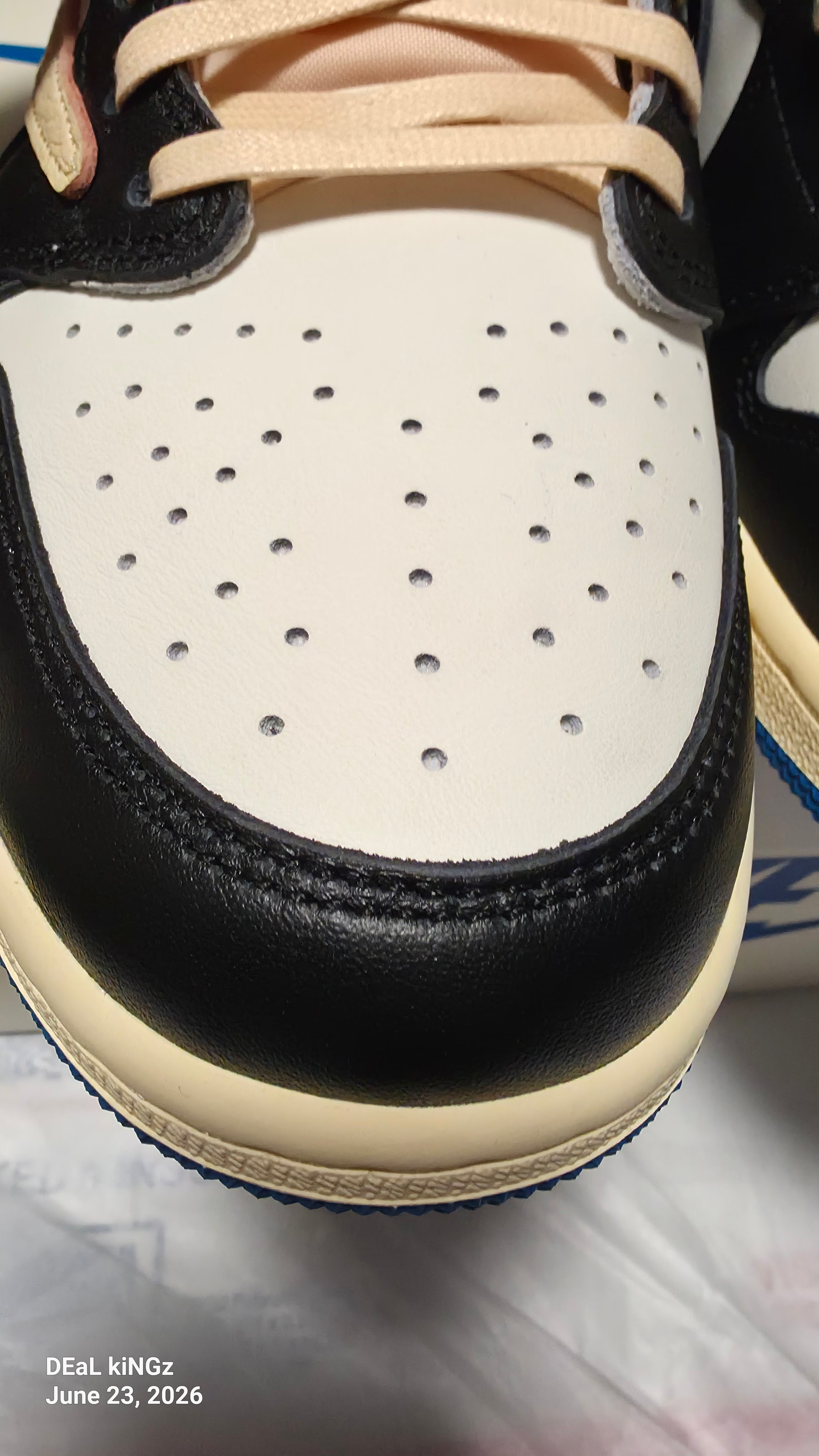 Fragment Design x Travis Scott x Air Jordan 1 Retro Low Men's SIZE -12 (not authenticated)