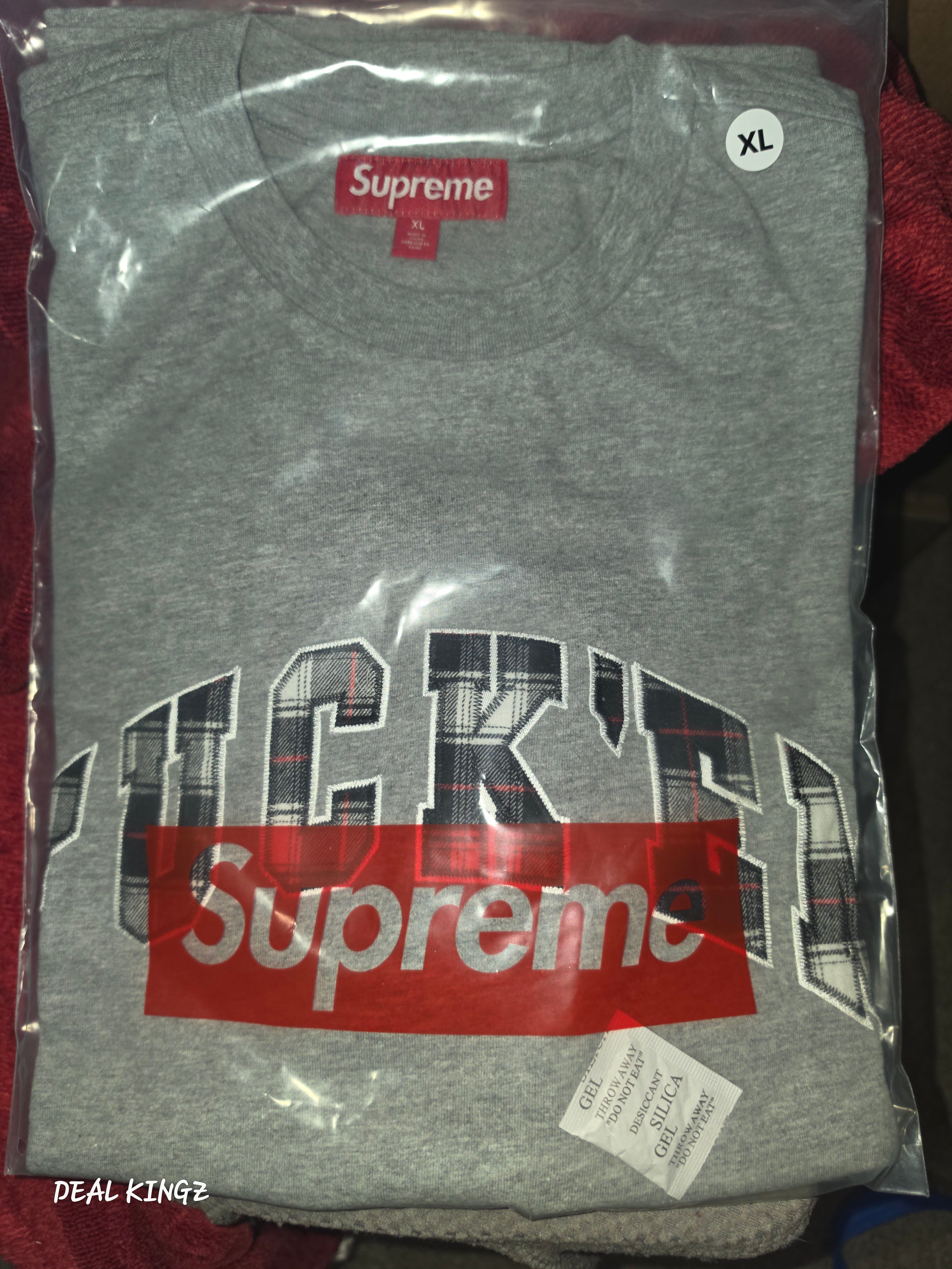 SUPREME FUCK EM PLAID S/S