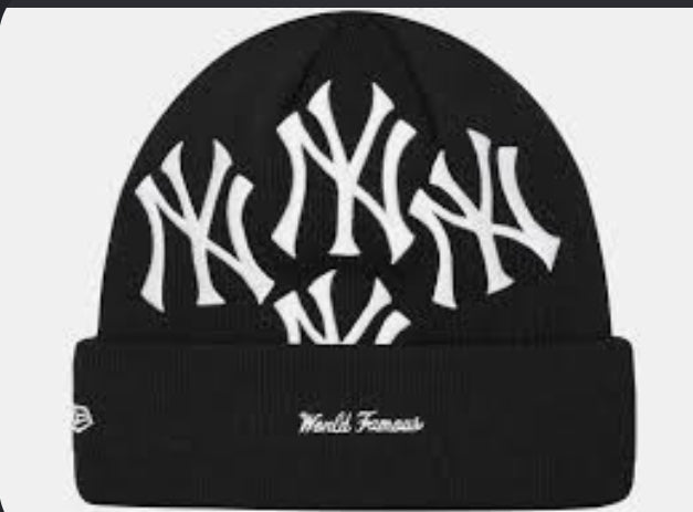 Supreme x New York Yankees x New Era Box Logo Beanie