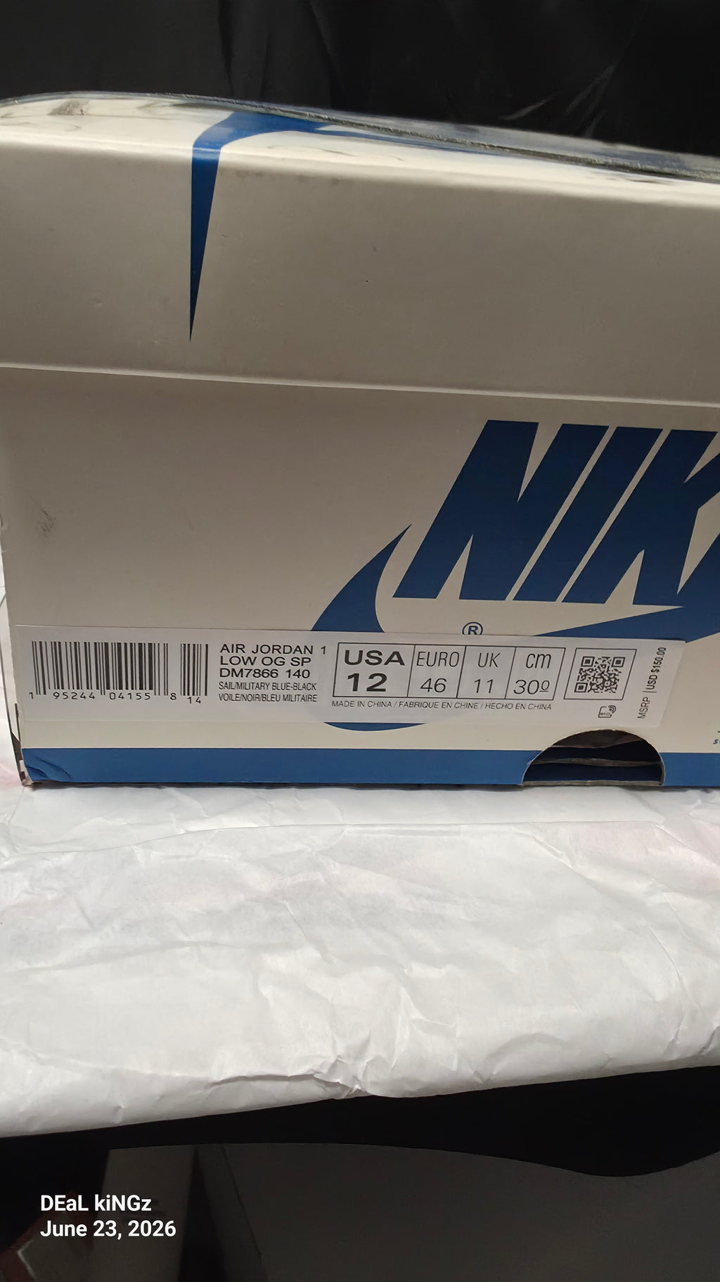 Fragment Design x Travis Scott x Air Jordan 1 Retro Low Men's SIZE -12 (not authenticated)