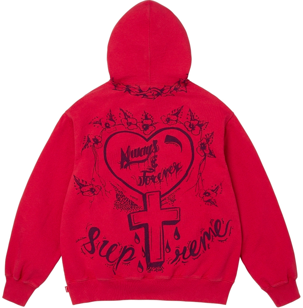 Supreme Forever Hoodie – Red, Size XL