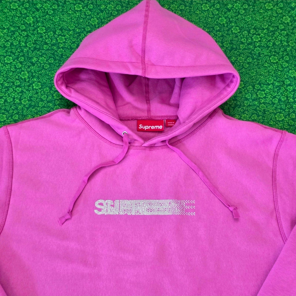 SUPREME SWAVORSKI MOTION LOGO SWEATSHIRT BRAND NEW 100% AUTHENTIC