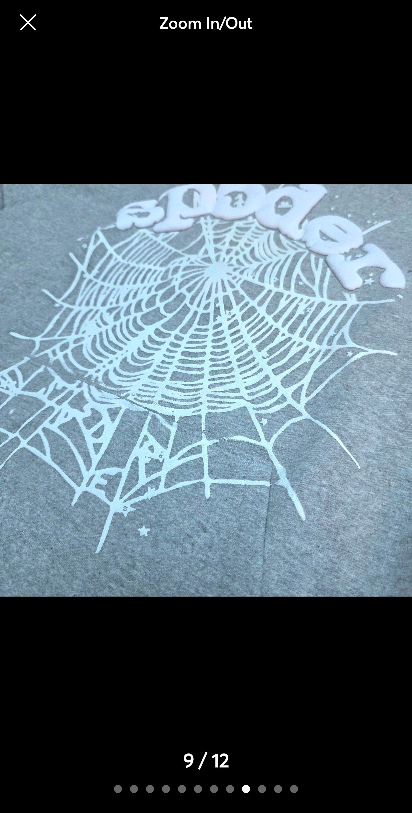 Sp5der OG Web Hoodie in Heather Grey 💯%Authentic