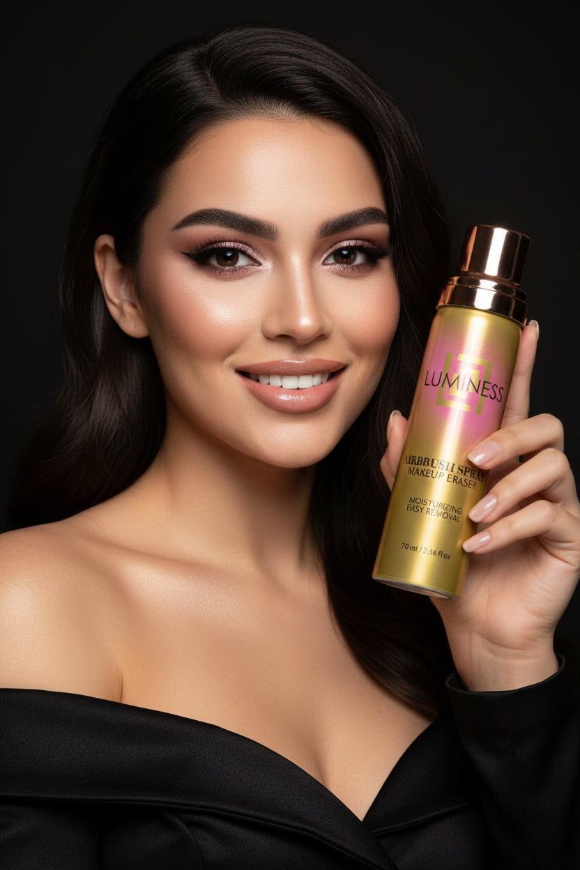 Luminess Rose Gold & Gold Airbrush Makeup Kit with Wonder Family Pouch