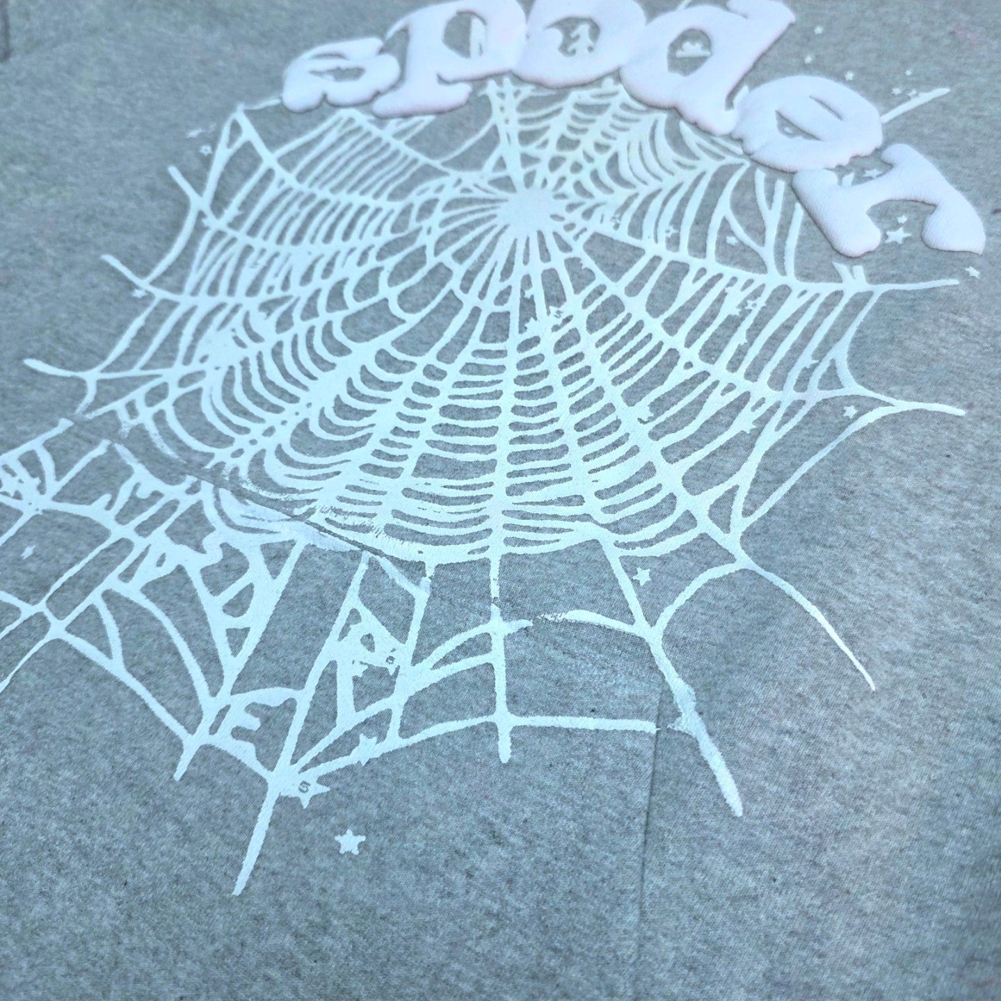 Sp5der OG Web Hoodie in Heather Grey 💯%Authentic