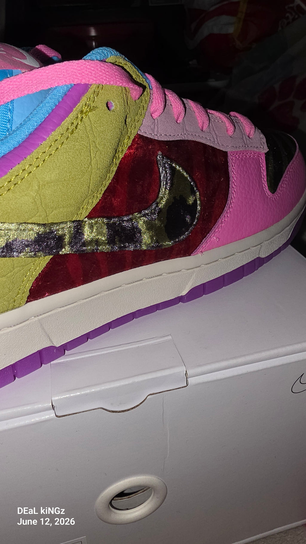 Nike Dunk Low "Unlocked By You" sneakers designed by fencer Miles Chamley-Watson.