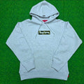 Supreme Box Logo Hooded Sweatshirt in Ash Grey from the Fall/Winter 2023 collection.BRAND NEW 💯% AUTHENTIC