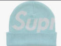 Supreme Big Logo Beanie 'Light Blue' (FW25)