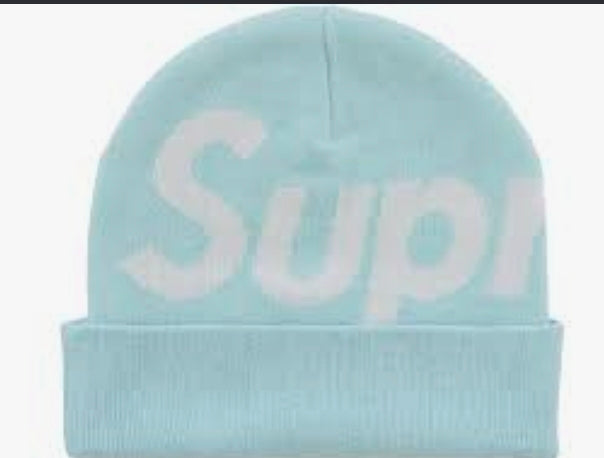 Supreme Big Logo Beanie 'Light Blue' (FW25)