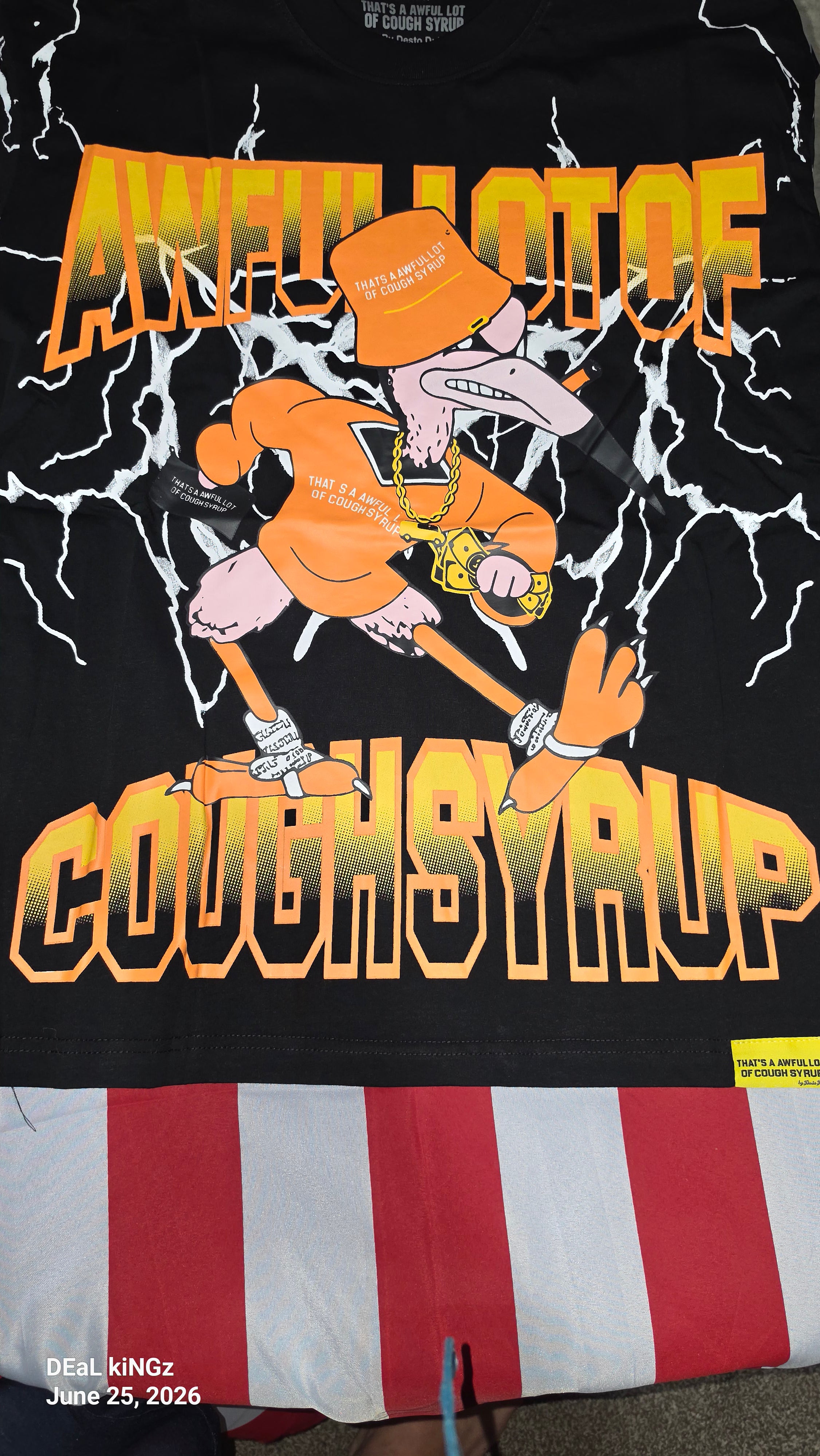 THATS AN AWFUL LOT OF COUGH SYRUP BY DESTO DUBB SIZE - LARGE MENS