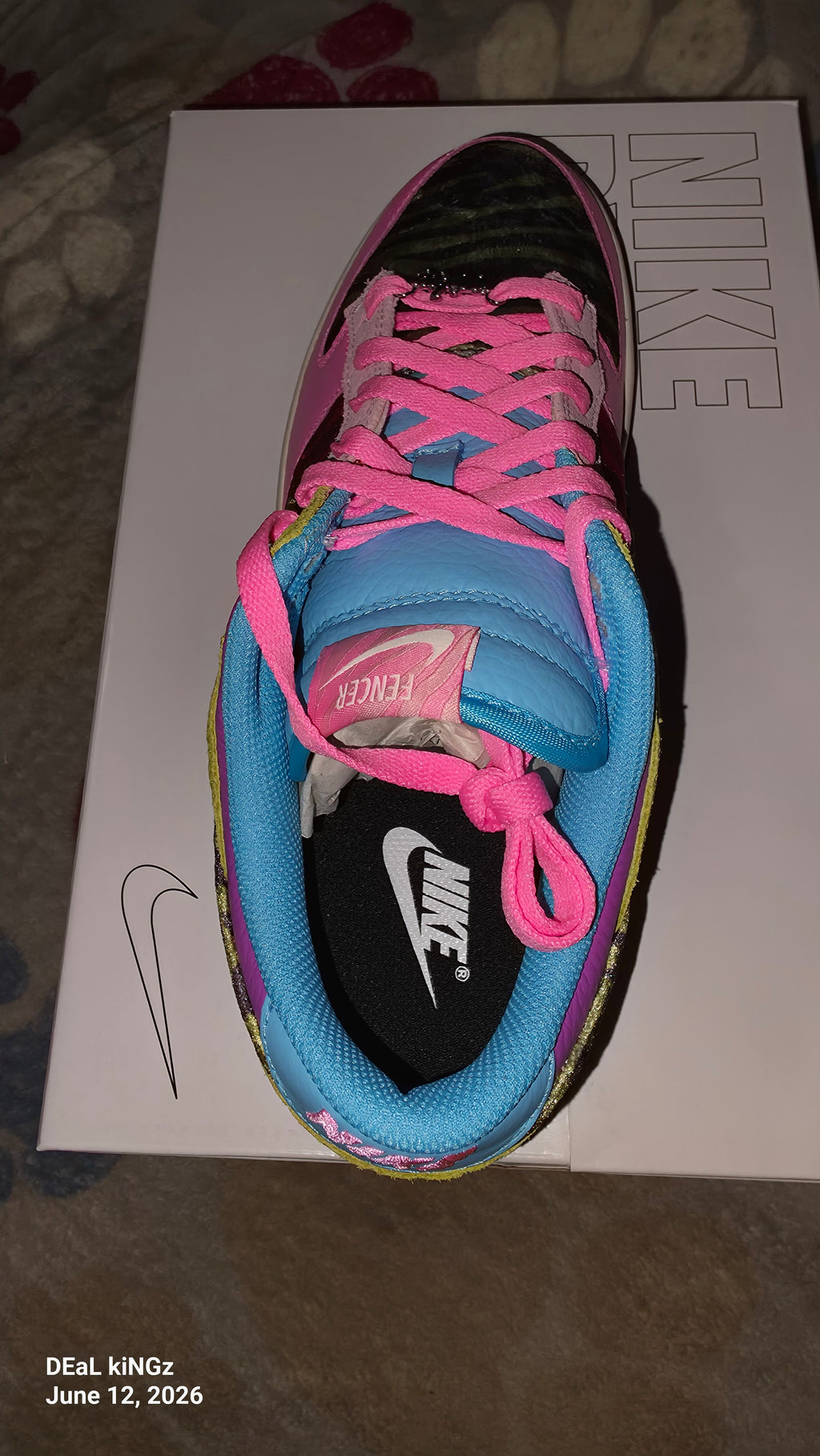 Nike Dunk Low "Unlocked By You" sneakers designed by fencer Miles Chamley-Watson.
