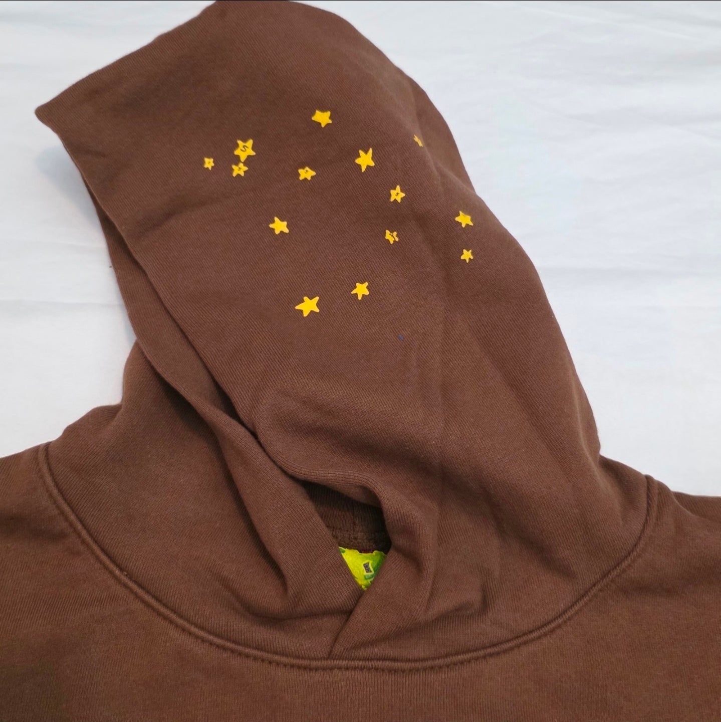 Sp5der Web Hoodie in Brown (specifically from rapper Young Thug's streetwear label SIZE MEDIUM BRAND NEW 💯% AUTHENTIC