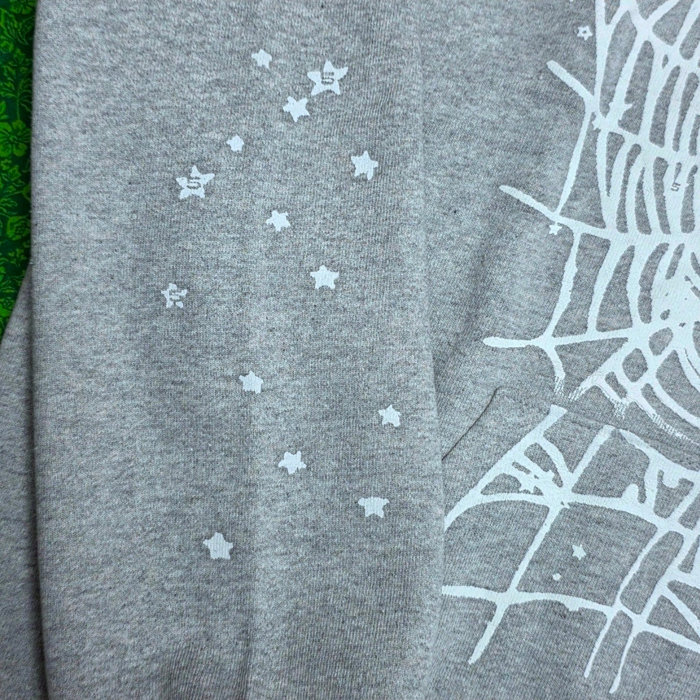 Sp5der OG Web Hoodie in Heather Grey 💯%Authentic