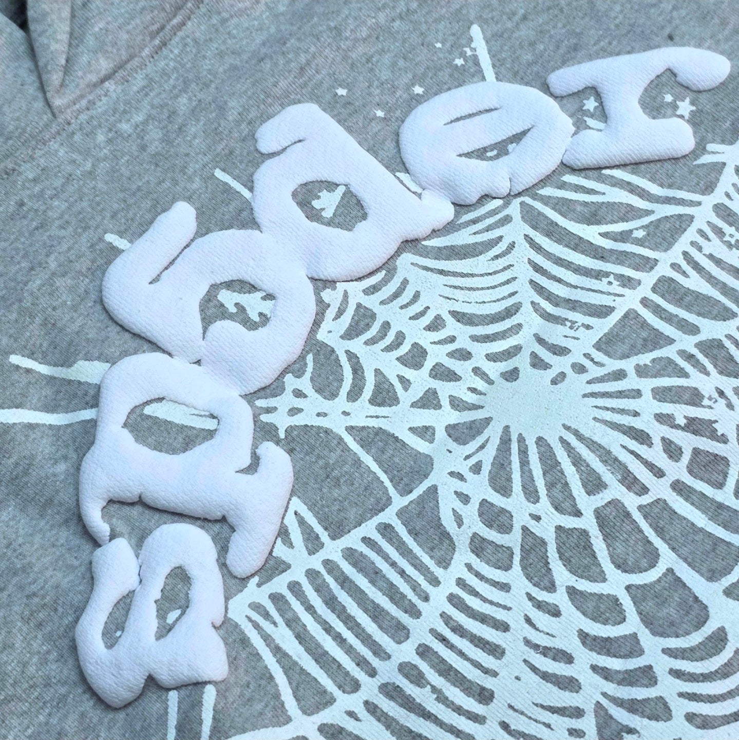 Sp5der OG Web Hoodie in Heather Grey 💯%Authentic