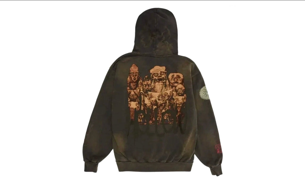 Travis Scott x Cactus Jack x Takashi Murakami Hollow Hoodie – Brown, Size XL