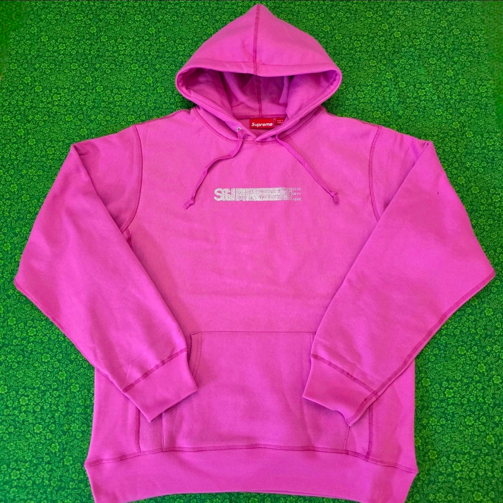 SUPREME SWAVORSKI MOTION LOGO SWEATSHIRT BRAND NEW 100% AUTHENTIC