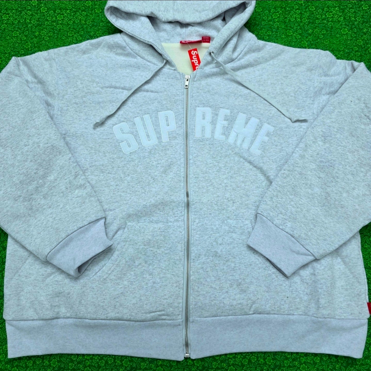 SUPREME Grey Arc Thermal Hoodie Size XL BRAND NEW 💯% AUTHENTIC